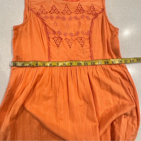 Sundance peach Sleeveless Lace Dress Size Medium 100% Cotton - Picture 6 of 6
